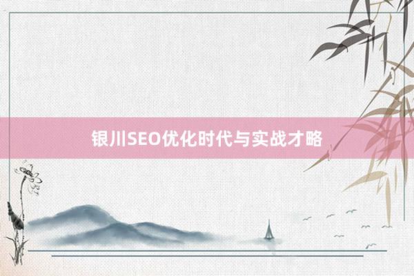 银川SEO优化时代与实战才略